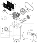 Page A Diagram and Parts List for CIQ71060V 1999 Campbell Hausfeld Compressor
